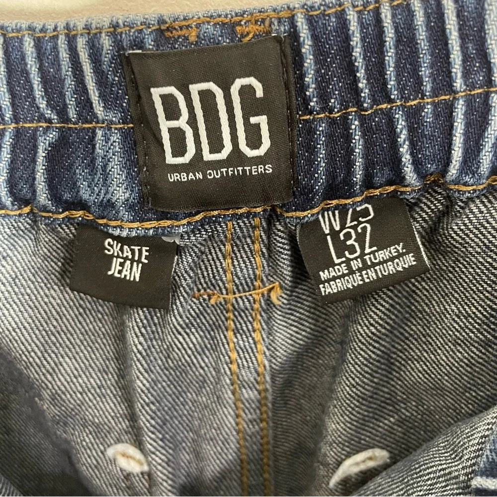 Urban Outfitters BDG High Waist Skate Jean 25W x 32L Cargo Wide Leg Baggy Denim - Picture 3 of 15